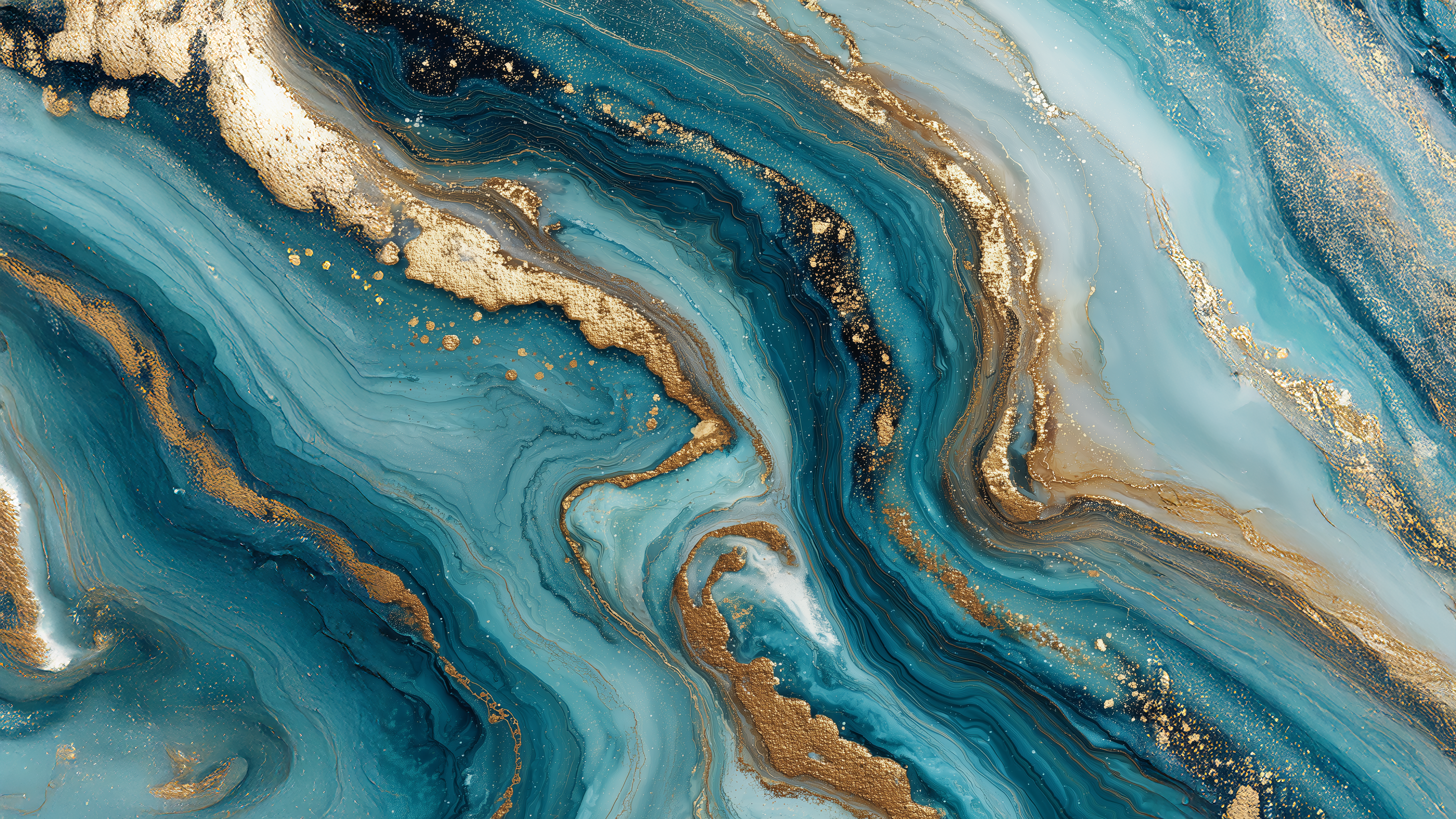 Abstract marble painting